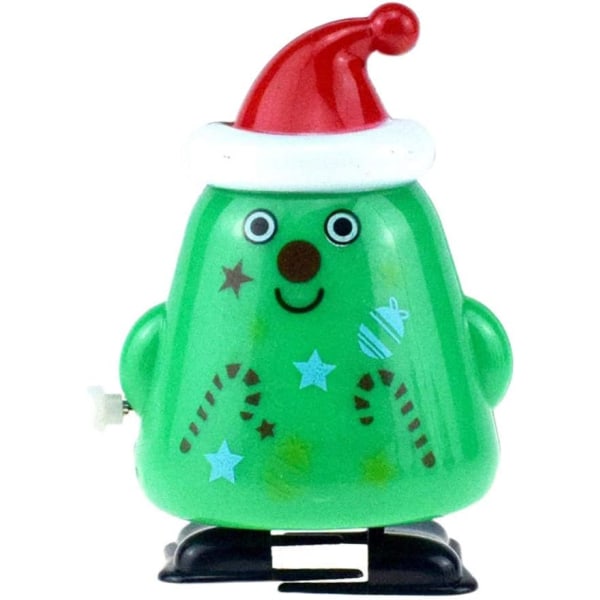 Heyone Christmas Wind Up Legetøj Juletræ Afvikling strømpestoppere Julefestgaver til børn (gående juletræ)