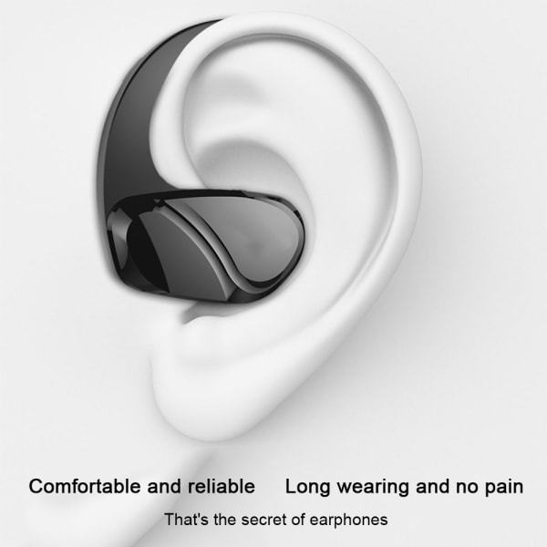 Bluetooth hörlurar Svetttåliga Bluetooth 5.0 sporthörlurar, in-ear-hörlurar med mikrofon kompatibel med IOS Android-svart