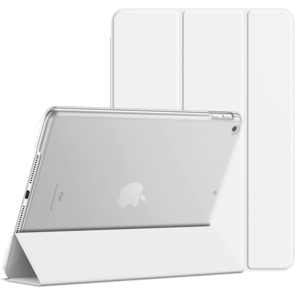 Deksel for iPad 10,2-tommers (2021/2020/2019-modell, 9/8/7-generasjon), Auto Wake/Sleep-deksel (hvit)