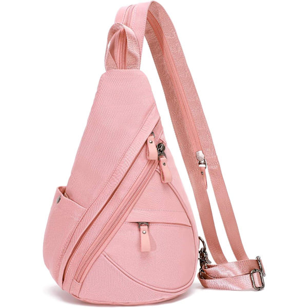 Nylon Sling Bag - Liten Crossbody Ryggsäck Axelväska Casual Dagryggsäck Multifunktionell Ryggsäck för Män Kvinnor
