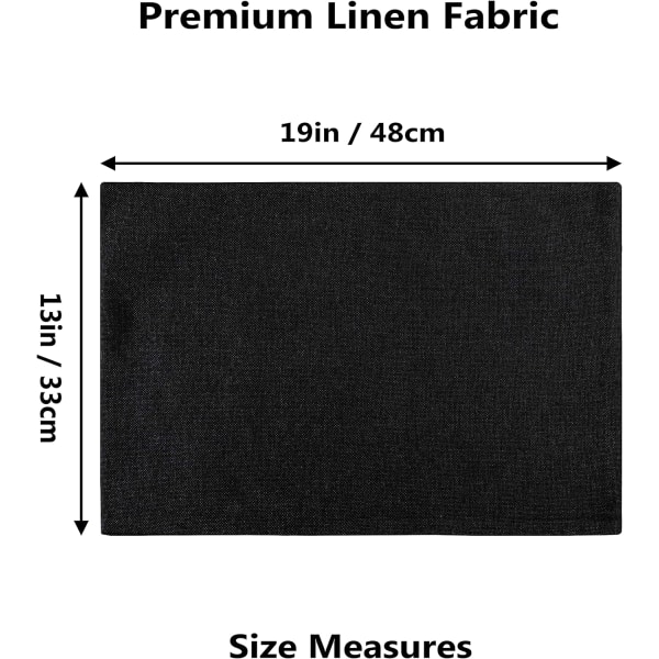 Placemats av Home Brilliant Set om 4 värmebeständiga matbord Place Mats Plate Mat Cloth Placemats Höst Köksbord Mats inomhus utomhus