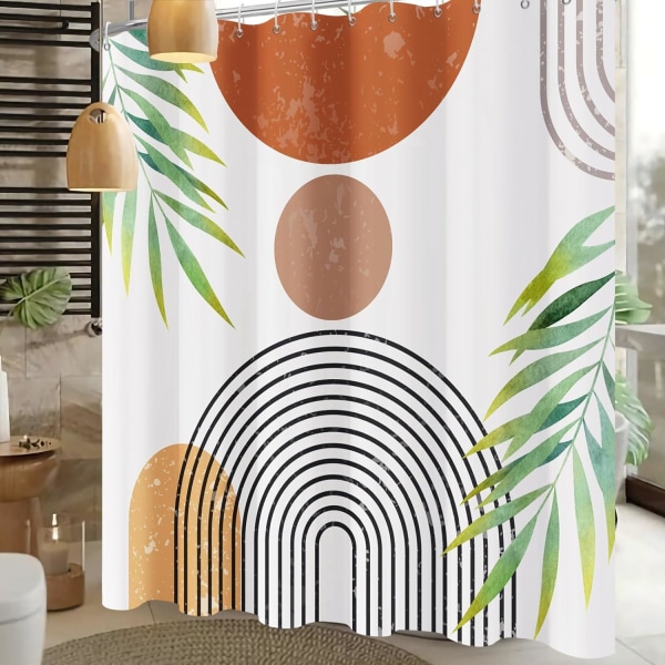 Boho Suihkuverhot Kylpyhuoneeseen Boho Sisustukseen Moderni Keski-Iän Suihkuverho - 72\" x 72\" Bohemian, Kirkasta Kylpyhuoneesi