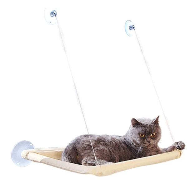 Kattevindue Sæde Vindue Lounger Katte Hængekøje + Kattetæppe, Sol Seng Katteseng Dyreseng Til Små Dyr.
