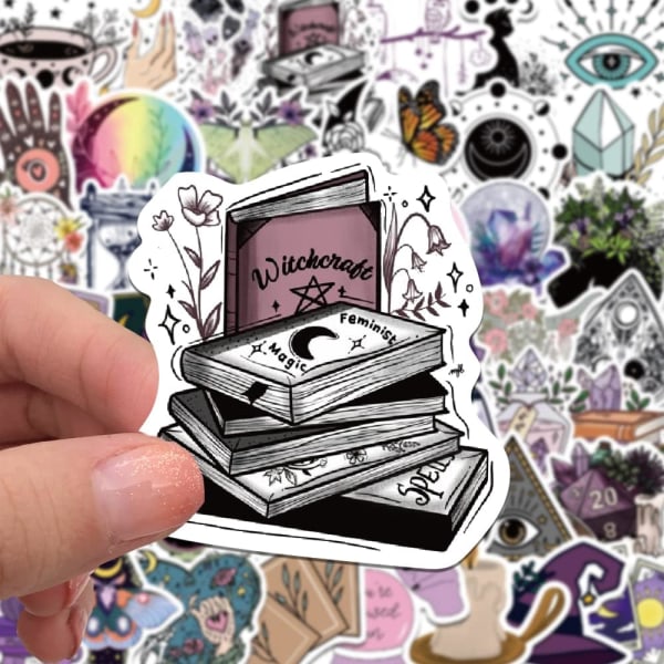 Stickers til vandflasker, 50 stk. Boho-stickers til voksne, søde vandtætte stickers til bærbar computer, bil, skateboard osv.