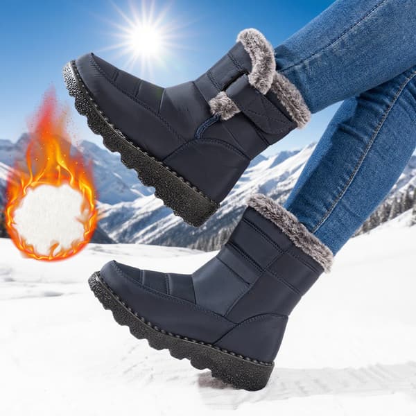Vinter Snøsko for Par | Pelsforede Vanntette Sklisikre Bomullssko* Claret Claret 38