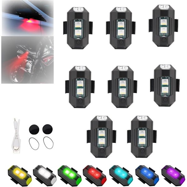 LED anti kollisionsljus ingen styrenhet Muentastard Super Bright LED sensorstr lkastare LED anti kollisionsblixtljus 63e8 Fyndiq