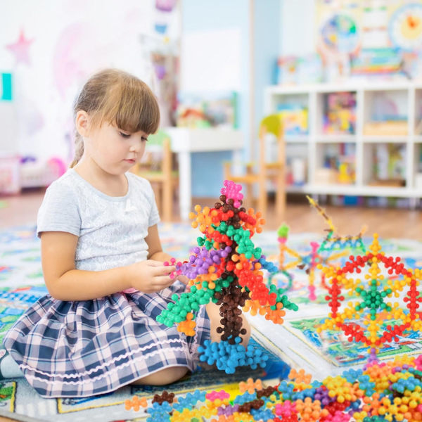 200 styks byggeklodser STEM-legetøj til børn Pædagogiske diske sæt sammenlåsende massivt plastik til førskole drenge og piger