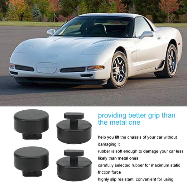 4 stk. Jack Point Støttepute Pucker Gummi Større Statisk Friksjon Erstatning for Corvette C5 C6 C7 C8 GS Z