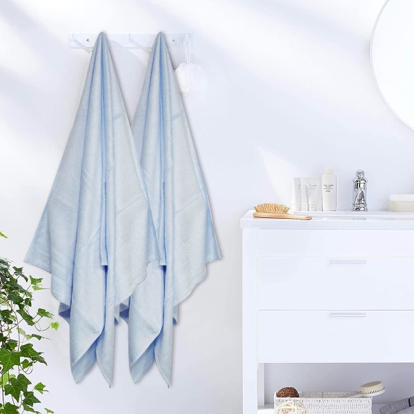 Extra-stort bad-handduk-badrum-handdukar-badlakan-handdukar-stort-badrum-stora-bad-handdukar-supermjuka-stor-handduk (blå)