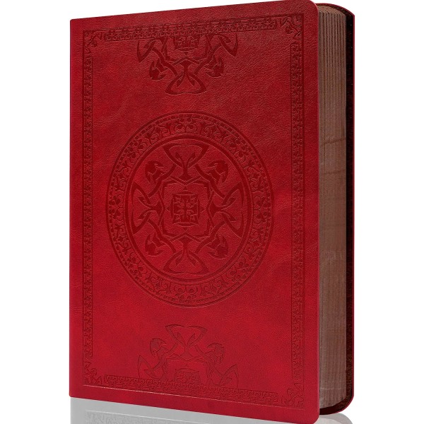 Læder Vintage Journal til Mænd Blødt Omslag 256 Linjerede Sider Notebook 180 Lay Flat til Skrivning Rejsedagbog, 5,7'' X 8,3'', Sort
