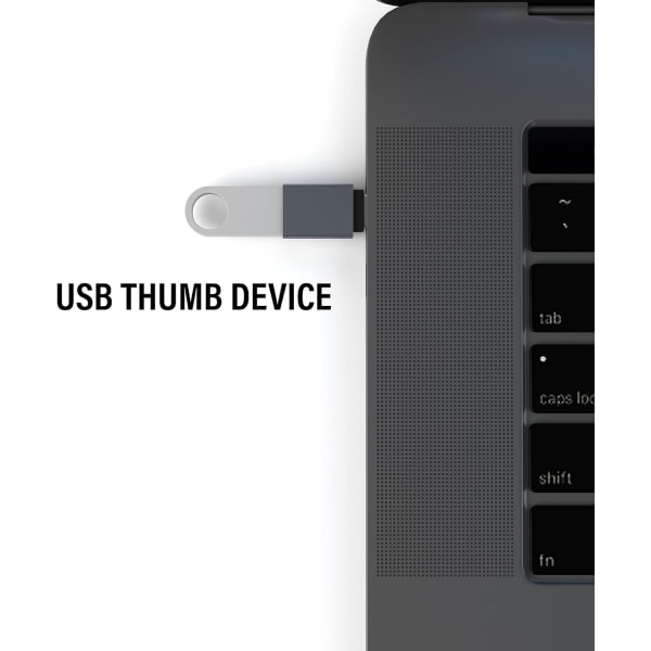 USB C til USB 3.0 Adapter (2-pak), Til USB Adapter Højhastigheds Dataoverførsel (OTG) USB Hun til USB C Han Bærbar, Grå
