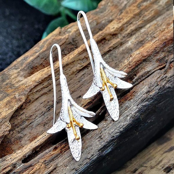 Røde Hoop Øreringe Vintage Ædelsten Turkis Bryllup Dangle Boho Øreringe Forlovelseskroge Drop Øreringe Lange Dangle Øreringe (Sliver, One Size)