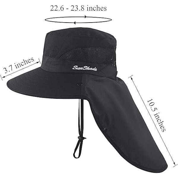 Dame Ponytail Sommer Sol UV Beskyttelse Hat Foldbar Bred Skygge Boonie Hatte til Strand Safari Fiskeri
