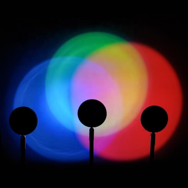 Solnedgang Bakgrunn Fjernkontroll RGB Gulv Ambient Projeksjonslys Bluetooth APP