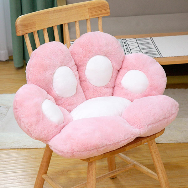 Kissankäpälätyyny Lazy Sofa -toimistotuolin tyyny Karhun tassu Lämmin lattia söpö istuintyyny ruokailutilaan makuuhuoneeseen mukava tuolin lahja (Vaaleanpunainen, 27x23 tuumaa)