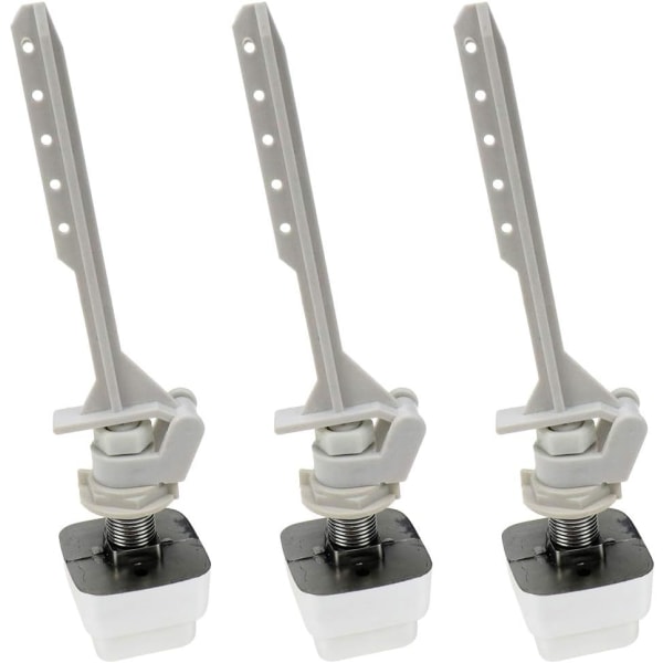 5 tommers (ca. 12,7 cm) toalett spylerknapp, plast toalett sideknapp, toalett tank beslag, knapp (3-pakning)