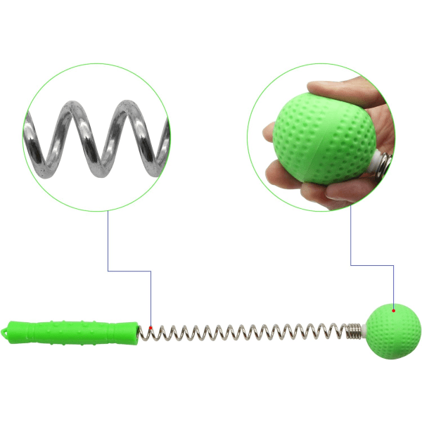 Boldhammer (2-pak) SinLoon Hammer Stick Manuel Beat Golfbold Massager Ryg Skulder Massage Fuld Krop Reducere Træthed Smerter (Grøn)