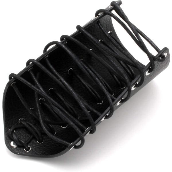 Heyone Unisex läderhandske för män Kvinnor Armband Bred Bracer Arm Armor Cuff