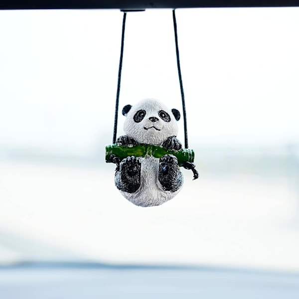 Sööt Pandakarhu Auton Peiliin Riputettava Koriste Hauska Sisustus Takapeilille Auton Koristeet (Panda)