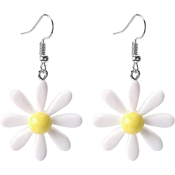 Heyone Daisy Øredobber for Kvinner Søte Solsikke Daisy Blomster Dangle Øredobber