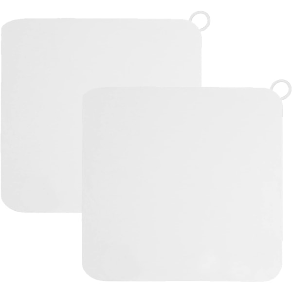 PCS Luktsäker fyrkantig silikonavloppsplugg Cover, Köksdiskpropp, Avloppshårfångare för kök Badrum Tvättstugor (Vit)
