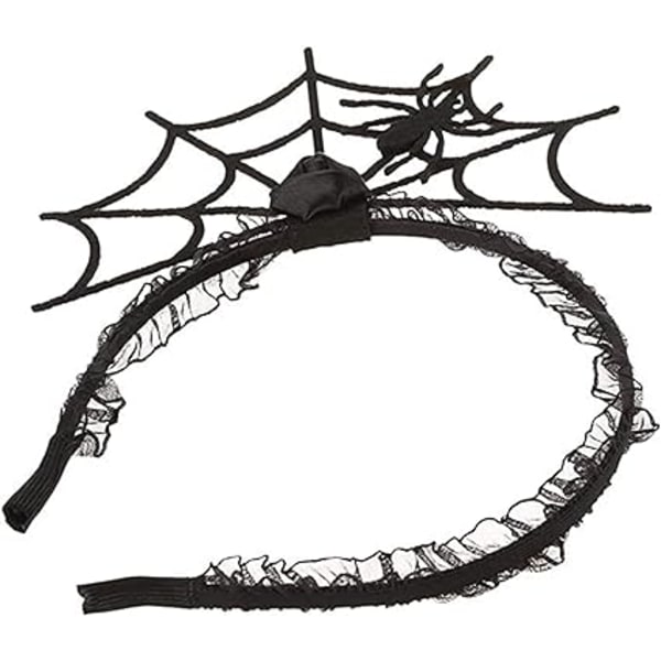 Halloween edderkop spindelhårbånd, edderkop pandebånd, damepandebånd, hårbånd, edderkop hårtilbehør, pandebånd, kostumetilbehør