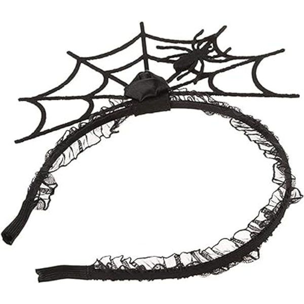 Halloween Spider Web-hårband,Spindelpannband,Pannband för kvinnor,Hårband,Spindelhårtillbehör,Pannband,Dräkttillbehör