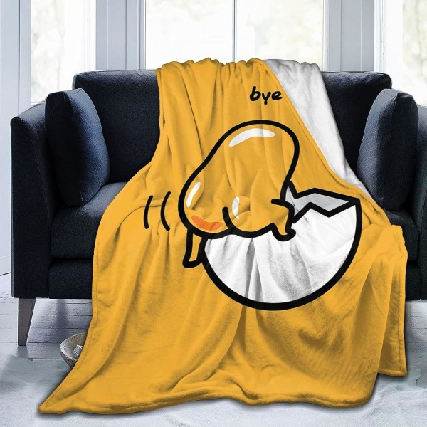 The Lazy Egg Ultra Soft Micro Fleece Throw Blanket för soffa, säng, soffa och resor