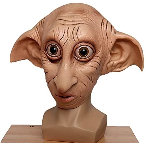 Dobby Lateksimaski Halloween-naamiaisiin, naamiojuhliin, cosplayhin, koko pään peittävä naamio, asuste, naamiointirekvisiitta