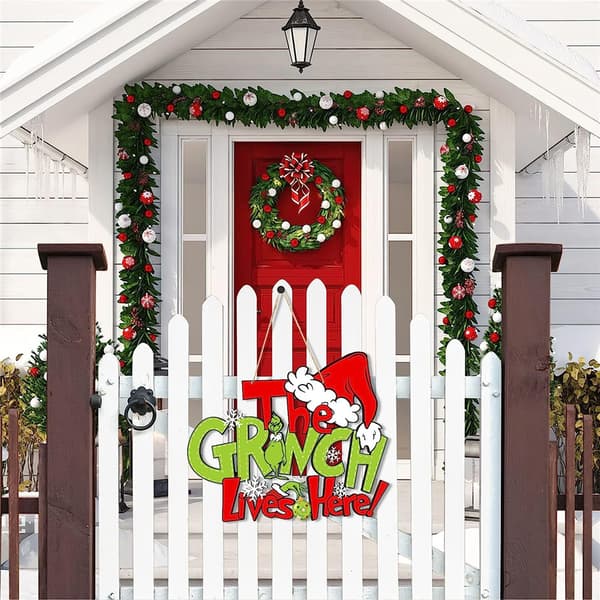 Juletrepynt i tre - THE GRINCH LIVES HRER