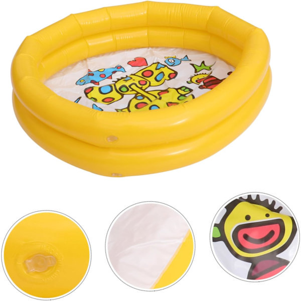 Oppustelig børnepool 1 stk. oppustelig svømmebassin baby oppustelig pool svømmebassin til hjemmet oppustelig børnepool oppusteligt vand