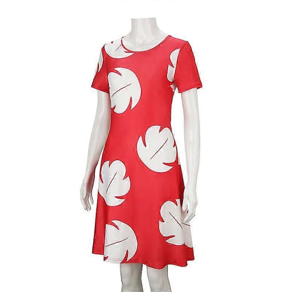 Lilo Stitch Lilo Pelekai Cosplay Kostume Lilo Kjole Sommer Strand Hawaiiansk Tøj Halloween Karneval Kostumer Til Kvinder Voksne costume L