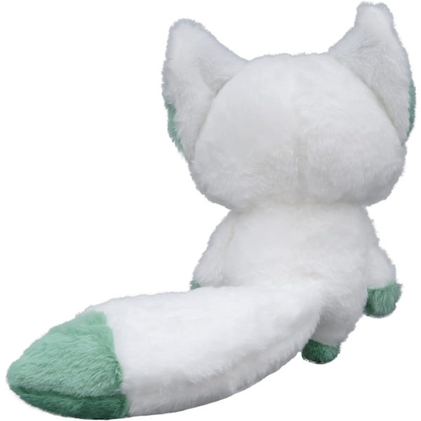 Kettu-Plush-Nukke, Kettu-Täytetty Eläin, Premium-Plush-Kangas ja PP-Puuvilla Täyte, Loistava Koti Sisustukseen ja Lahja Ideana Lapsille (Valkoinen Vihreä)