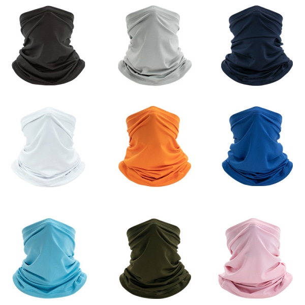 9-pack Summer Cooler Neck Cover Nack Wrap Mask UV-skydd Andas Balaclava pannband för män och kvinnor