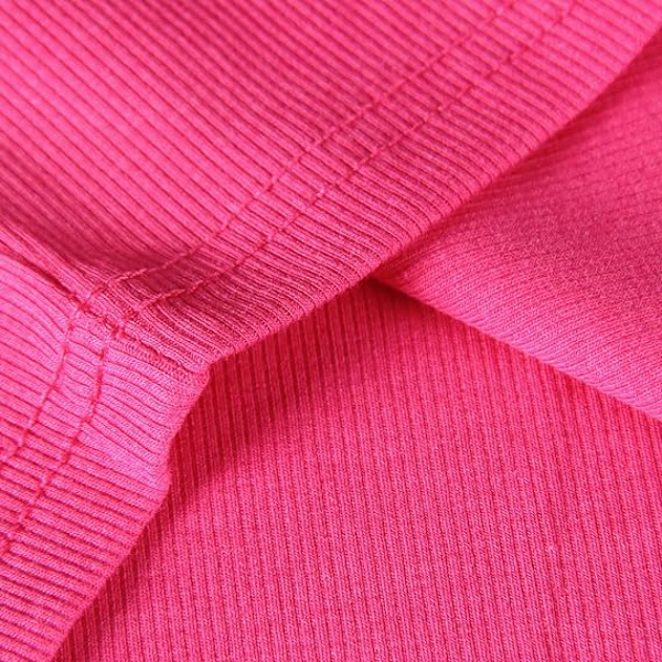 Kvinde Ærmeløs Tank Top Formtilpasset Rund Hals Ribstrikkede Basistrøjer（stor）