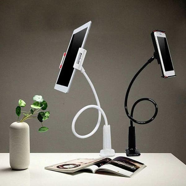 Fleksibel Mobiltelefon/Ipad universalholder. Vit