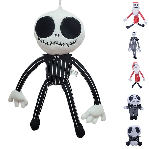 The Nightmare Before Christmas Jack Sally Plysjdukke Leketøyssamling A A 22cm