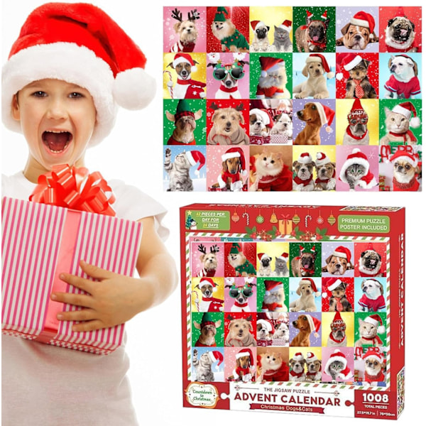 Jigsaw-puslespil adventskalender, adventskalender med 1008-delt dyre-jigsaw-puslespil | Powered by Discuz! 24-enheders jule-jigsaw-puslespil