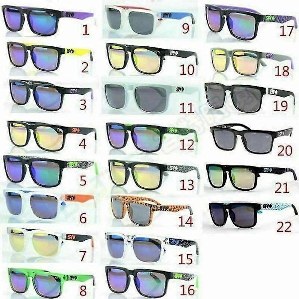 MIMIGO Nye Spy1 22 farver Ken Block Klassiske Cykel Sports Retro Solbriller Uv400 Briller No 19