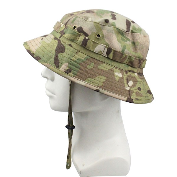 Fiskehatt för utomhus, bergsklättring, jakt, solhatt CP camouflage 60cm (applicable to 58-60cm)