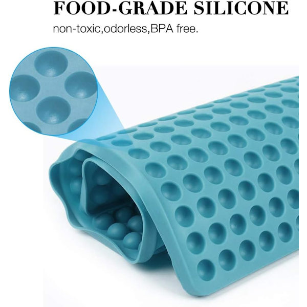 Silikone bagemåtte, 2 cm halvkugle silikone måtte med knopper, bageform til hundecookies og hundegodbidder, chokoladeform