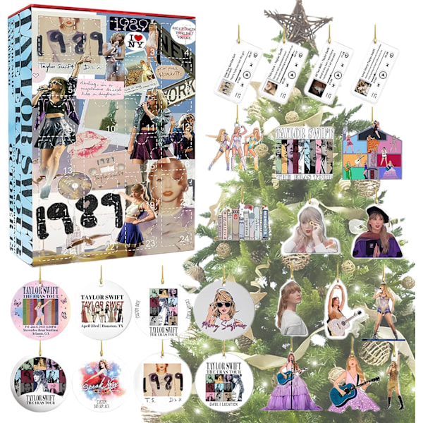 Taylor Swift Armband Jul Adventskalender Jul Dekoration Box Present F