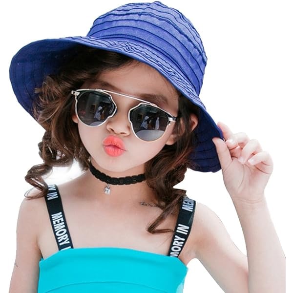 Sommarbredd Brätte Fällbar Packbar Solskyddande Hatt Floppy Strand Sand Pool UPF 52+ Visor Cap Kvinnor Damer Barn Flickor