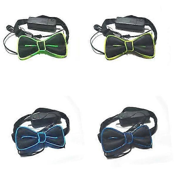 Heta påskerbjudanden! LED Självlysande Fluga Maskeradparty Självlysande Fluga green2
