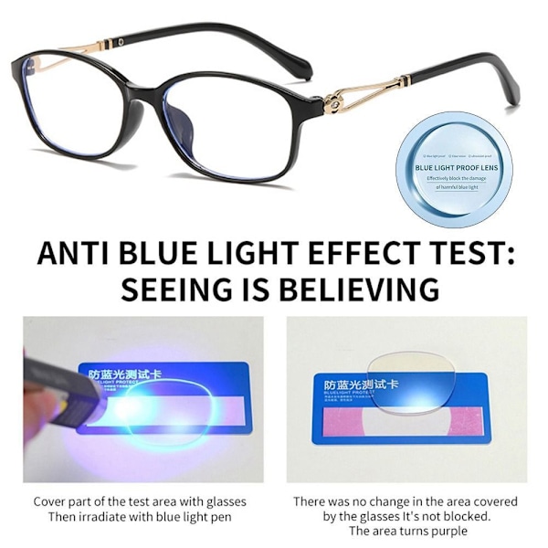 Heta påskerbjudanden! Läsglasögon ultralätt ram BLÅ STYRKA 350 Blu Blue Strength 350
