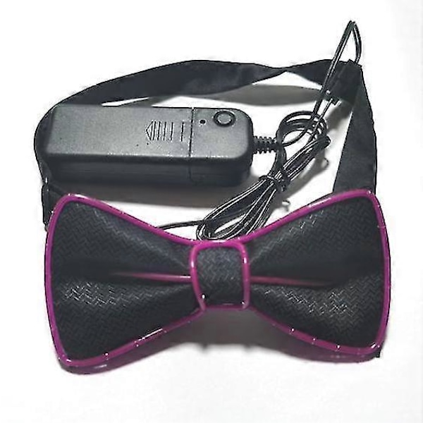 Heta påskerbjudanden! LED Självlysande Fluga Maskeradparty Självlysande Fluga purple