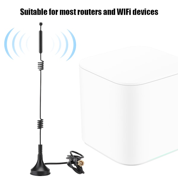 12DBi högförstärkande 2,4/5GHZ Dual band Omnidirectional WIFI Router Dubbel Helix Antenn (3 meter)