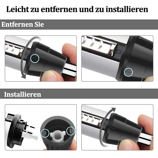 Näshårstrimmer 4 i 1 näshårstrimmer med sugfunktion, USB-laddningsfunktion Multifunktionell näshårstrimmer