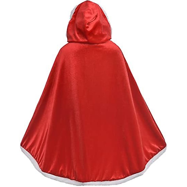 Heta påskerbjudanden! Prinsesscape med huva Röd cape röd red 130cm