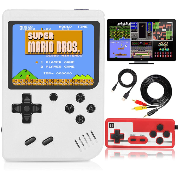 Heta påskerbjudanden! Liten handhållen spelkonsol - 400 klassiska FC-spel - 20 mAh uppladdningsbart batteri